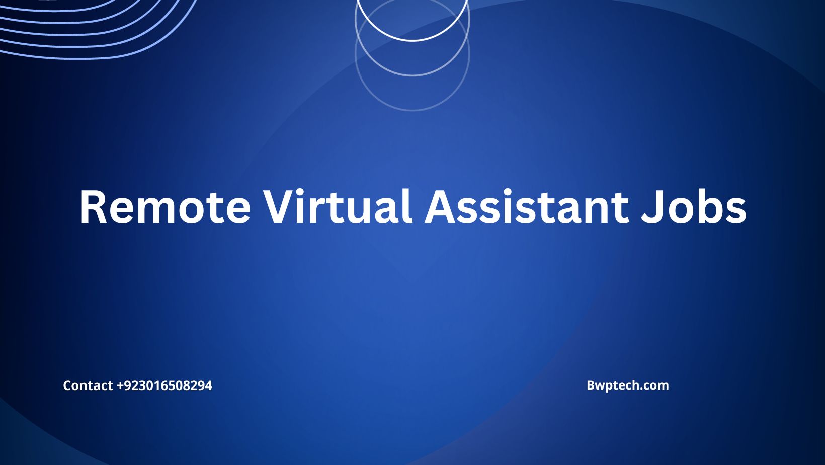 Remote Virtual Assistant Jobs